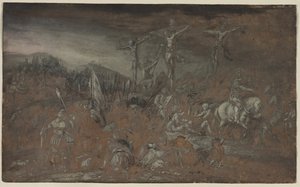 La crocifissione, seconda metà del 1600
