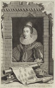 Ritratto di Elisabetta Stuart, Regina di Boemia da Gerrit van Honthorst