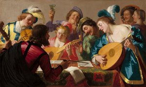 Il Concerto, 1623 da Gerrit van Honthorst