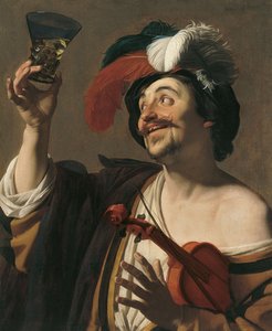 Il violinista felice da Gerrit van Honthorst