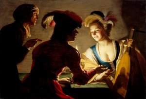 La ruffiana da Gerrit van Honthorst