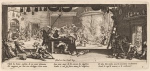 Saccheggio di una Grande Fattoria da Gerrit van Schagen after Jacques Callot