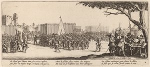 Reclutamento delle truppe da Gerrit van Schagen after Jacques Callot