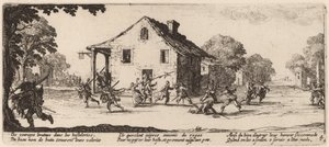 Scena di Saccheggio da Gerrit van Schagen after Jacques Callot