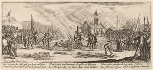 Il Rogo da Gerrit van Schagen after Jacques Callot