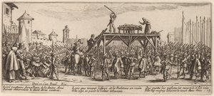 La ruota da Gerrit van Schagen after Jacques Callot