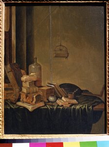 Natura morta con libri da Gerrit van Vucht