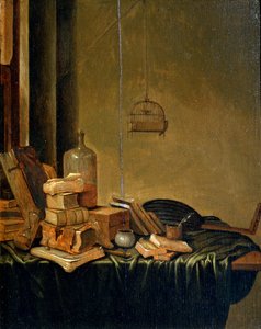 Natura morta con libri da Gerrit van Vucht
