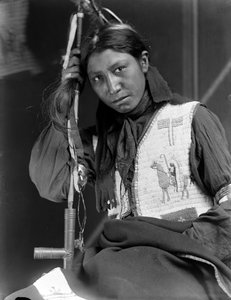 Charles American Horse, un membro del Wild West Show di Buffalo Bill, c.1900