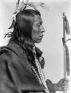 Capo Sioux Flying Hawk, c.1900 (foto b/n) da Gertrude Käsebier