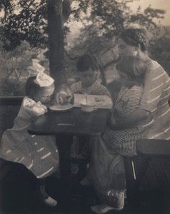 La festa in giardino da Gertrude Käsebier