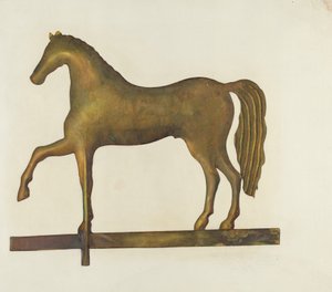 Segnavento a forma di cavallo, c. 1940