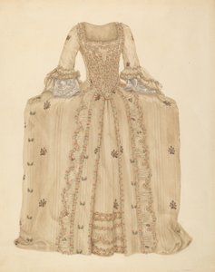 Vestito di Seta Broccata, c. 1939 da Gertrude Lemberg