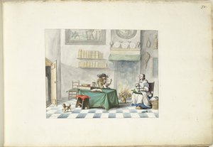 Signore che legge a una signora da Gesina ter Borch (signed by artist)