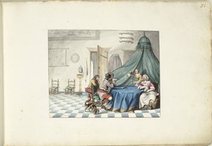 Giocatori di carte in un interno da Gesina ter Borch (signed by artist)
