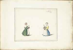 Due ragazze con una bambola da Gesina ter Borch