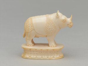 Alfiere bianco, pezzo degli scacchi, India, circa 1820 da Geskel Saloman