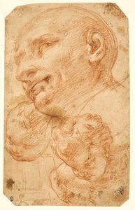 Teste di San Carlo Borromeo e due cherubini da Giacinto Brandi