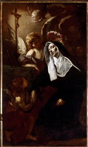 Santa Rita da Cascia in estasi da Giacinto Brandi
