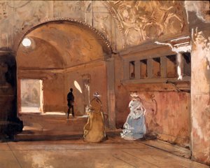 Le terme di Pompei Acquerello di Giacinto Gigante (1806-1876) XIX secolo Galleria Nazionale d