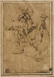 Giove e Mercurio tra le nuvole da Giacinto Gimignani