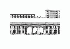 Progetto della Cancelleria del Gabinetto di Sua Maestà Imperiale a Pietroburgo, 1802 da Giacomo Antonio Domenico Quarenghi