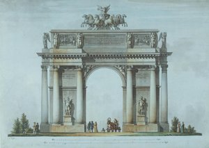 La Porta Trionfale di Narva a San Pietroburgo, 1814