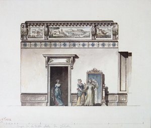 Palazzo Pavlovsk. Progetto per la stanza da toeletta, fine anni 1790