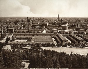 Panorama della città di Bologna: vista da San Michele in Bosco