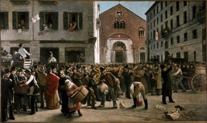 Raccolta fondi in corso Garibaldi a Milano per le vittime dell