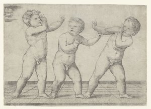 Tre bambini nudi