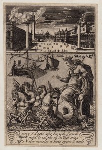 Vista di Piazza San Marco, Venezia (incisione)