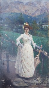 Signora in campagna