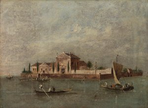 Isola della Beata Vergine del Rosario da Giacomo Guardi