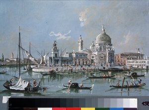 Vista della Chiesa di Santa Maria della Salute da Giacomo Guardi