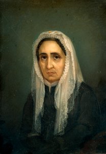 Ritratto di Maria Mazzini, dipinto di Giacomo Ulisse Borzino (XIX secolo), Genova, Museo del Risorgimento