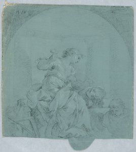 Progetto per Allegoria della Scultura da Giacomo Zampa