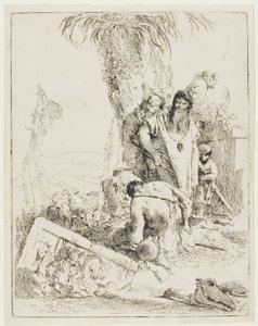 Un pastore con due maghi, da Scherzi da Giambattista Tiepolo