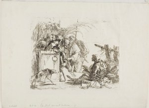 La morte che dà udienza, da Capricci da Giambattista Tiepolo