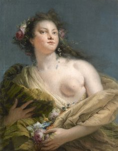 Ritratto di una signora come Flora da Giambattista Tiepolo