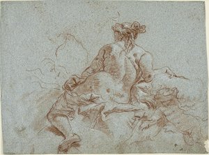 Studio per dettaglio: La dea Diana da Giambattista Tiepolo