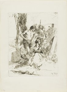 La scoperta della tomba di Punchinello, da Scherzi da Giambattista Tiepolo