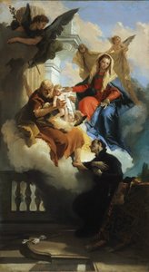 La Sacra Famiglia appare in una visione a San Gaetano, ca 1735 da Giambattista Tiepolo