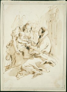 La Sacra Famiglia, San Giuseppe con un libro da Giambattista Tiepolo