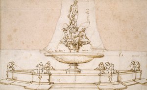 Progetto per una fontana, fine XVI secolo da Giambologna