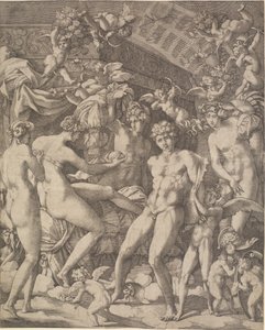 Venere e Marte con amorini e tre grazie