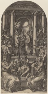 Il matrimonio della Vergine da Gian Jacopo Caraglio after Parmigianino