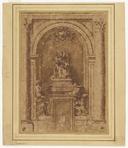 Progetto per la tomba di Papa Alessandro VII in San Pietro, Roma da Gian Lorenzo Bernini