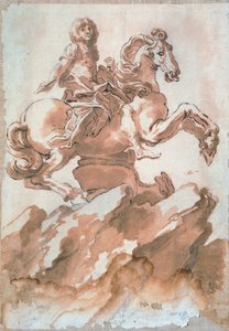 Schizzo per Luigi XIV a cavallo