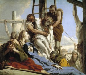 La discesa dalla croce da Giandomenico  Tiepolo